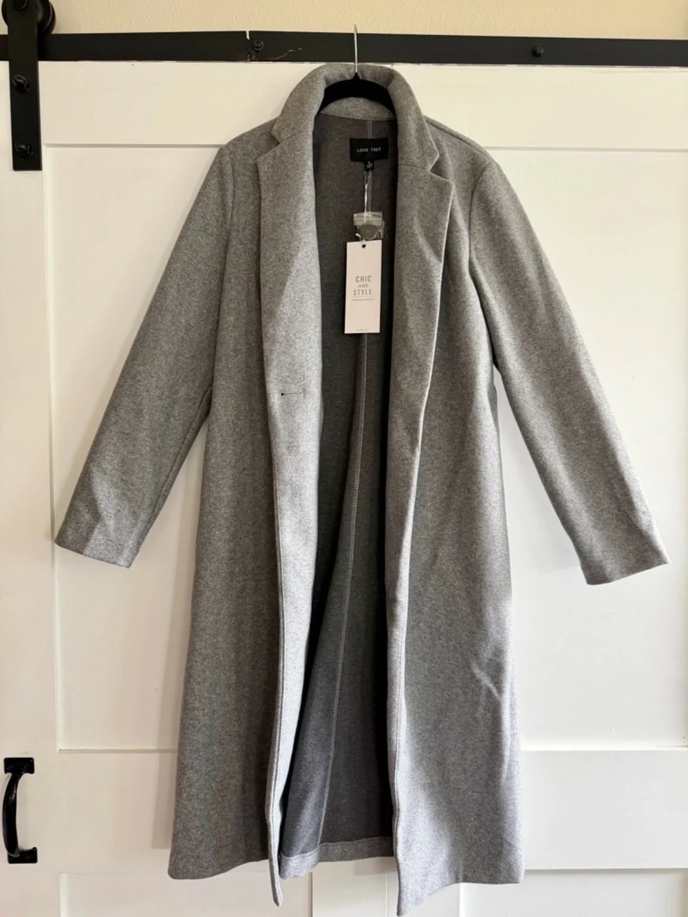 Love Tree Gray Chic and Style Crewneck Sweater - Picture 2 of 7